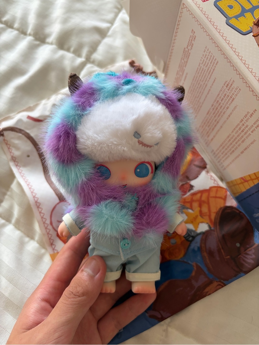 POP MART DIMOO X PIXAR Sulley Vinyl Plush Pendant